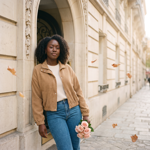Fleur Camel Drop-Shoulder Jacket — Fleur editorial