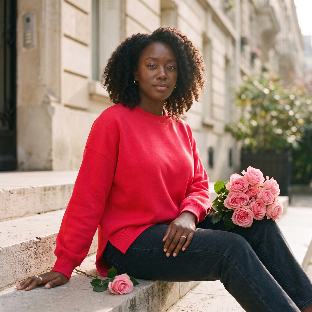 Fleur Fleece Boyfriend Sweatshirt — Fleur editorial